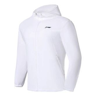 Li-Ning Logo Running Windbreaker White AFDS365-1