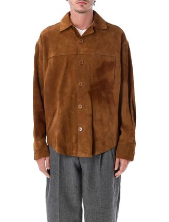 Ami Suede Classic Collar Overshirt