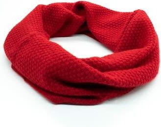 Portolano Popcorn Stitch Infinity Scarf in Cherry Red at Nordstrom Rack