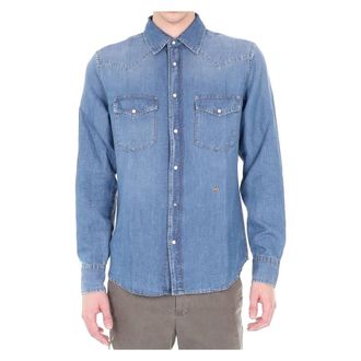 Jacob Cohen Denim Shirts, male, Blue, Size: 3XL Texas Denim Shirt