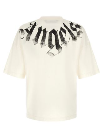 Palm Angels Logo-Print Cotton T-shirt - White