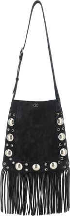Valentino Garavani Black Calfskin Shoulder Mens Bag