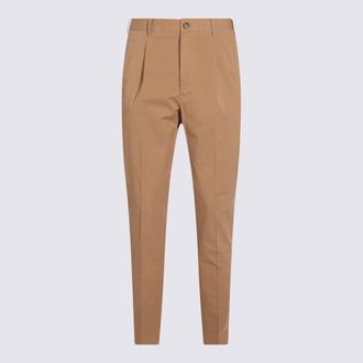 Incotex Light Brown Cotton Pants
