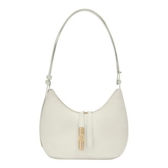 Furla Shoulder Bags, female, Beige, Size: ONE SIZE Furla Furla Goccia Shoulder Bag S