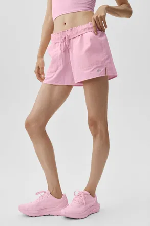Alo | Alumni Short in Pink Marshmallow, Size: Medium