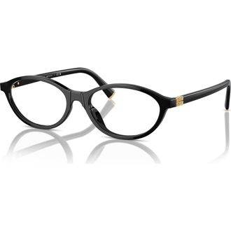 Miu Miu 54mm Oval optical glasses in Black at Nordstrom