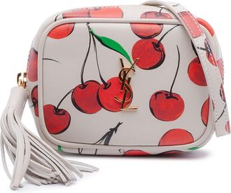 Saint Laurent Pre-owned Saint Laurent Baby Calfskin Monogram Cherry Printed Lou Camera Bag BRS650170-1020