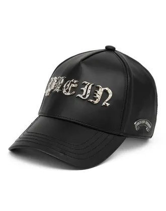 Philipp Plein Baseball Cap Gothic Plein Unisex in Black/gold at Nordstrom, Size 00