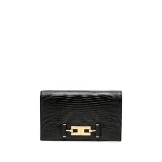Elisabetta Franchi Logo-plaque Chain-strap Mini Shoulder Bag - female - Elisabetta Franchi - Wallets & Cardholders - Black - ONE SIZE - Accessories