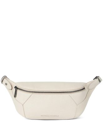 Brunello Cucinelli Duo leather belt bag - Neutrals