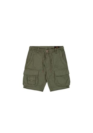 Alpha Industries Shorts ALPHA INDUSTRIES Aloha Safari Shorts, Herren, Gr. 30, Normalgr&ouml;ssen, gr&uuml;n (schwarz olive), Obermaterial: 80% Baumwolle, 20% Viskose, Hosen Shor