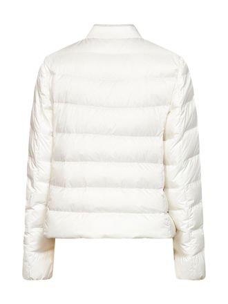 Brunello Cucinelli Womens Nylon Down Jacket Milky White Polyester Puffer