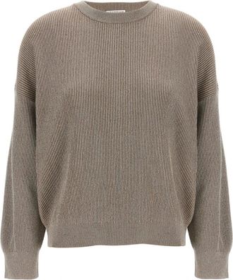 Brunello Cucinelli Dames, Truien, Beige, Maat: M Katoen