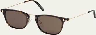Tom Ford Mens Beau Metal and Plastic Sunglasses