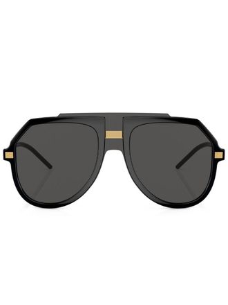 Dolce & Gabbana Eyewear Occhiali da sole tondi - Nero