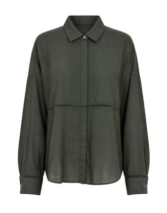 Pomandere Forest Openwork Cotton-Wool Shirt