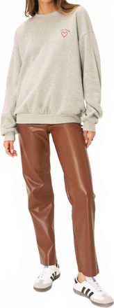 Bloomingdale's Achy Breaky Heart Sweatshirt In Heather Gray