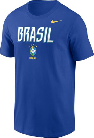 Nike Brasil Nike Mens Soccer T-Shirt in Blue | M11332P097BZFF-RYL