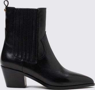 Twinset Stivaletti Chelsea in pelle liscia con caviglia elasticizzata e tacco basso