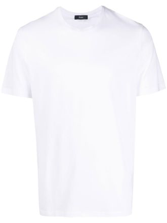 Herno T-shirt met logoplakkaat - Wit