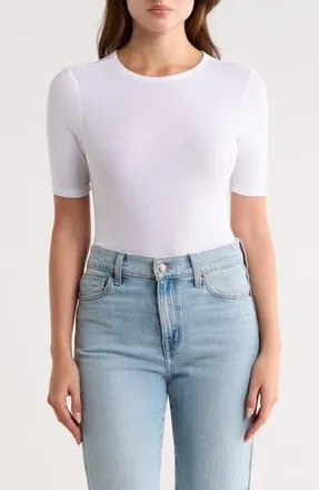 AG - Adriano Goldschmied Jane Fitted Crewneck T-Shirt in True White at Nordstrom Rack, Size X-Small
