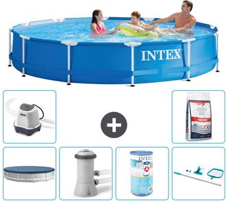 Intex Piscina Con Estructura Redonda - 366x76 Cm - 7-piezas S31566