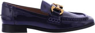 Bibi Lou Drew Naplack Loafer - Dames - Loafers - Blauw - 37 EU - Su&egrave;de - Schoenen
