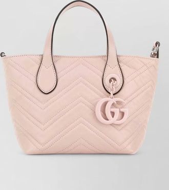 Gucci small gg marmont leather tote bag