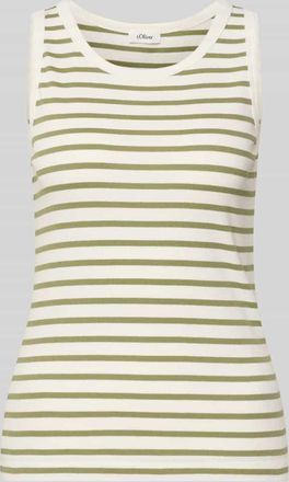s.Oliver Red Label Regular Fit Tank Top aus Baumwoll-Mix in Khaki, Gr&ouml;&szlig;e 42