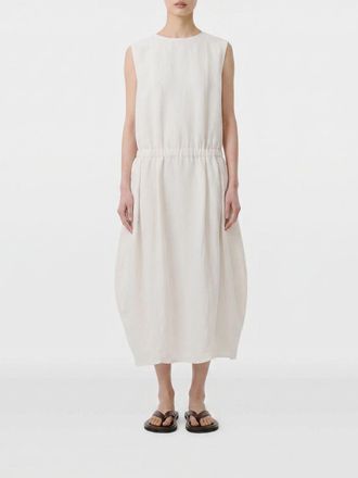 STUDIO NICHOLSON Abito midi in misto lino