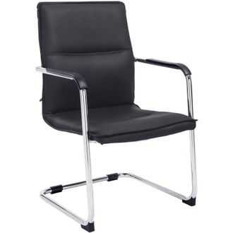 Clp Silla Cantilever Seattle de Cuero Sintético Negro