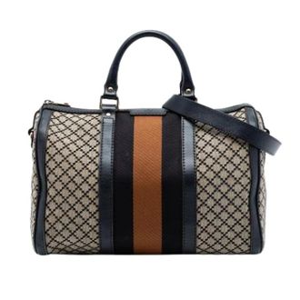 Gucci Pre-owned Handbags, female, Beige, Size: ONE SIZE Pre-owned Canvas Satchel
