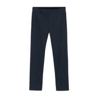 Pantaloni Torino Slim-fit Trousers, male, Black, Size: 3XL Stretch Twill Cotton Pants