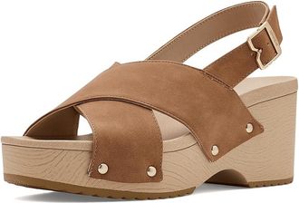 Dr. Scholls Weslee Slingback Sandals Womens Sandals Honey : 6.5 M, Synthetic