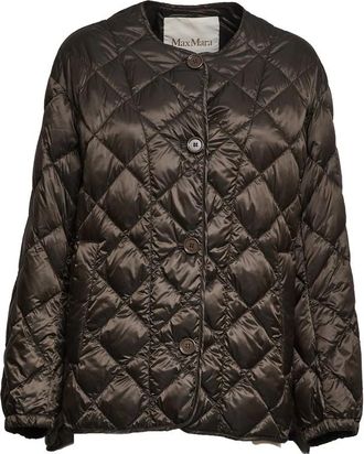 Max Mara Quilted Button Jacket