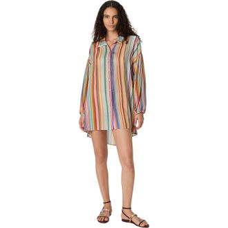 Missoni Shirt In Cotton And Silk With Zigzag Pattern in Multicoloured at Nordstrom, Size X-Small
