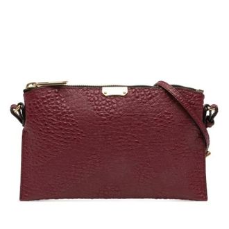 Burberry Pre-owned Cross Body Bags, female, Red, Size: ONE SIZE Pre-owned Chichester Cross Body Bag