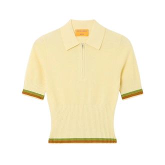 Guest In Residence Polo Shirts, female, Yellow, Size: S Knitwear