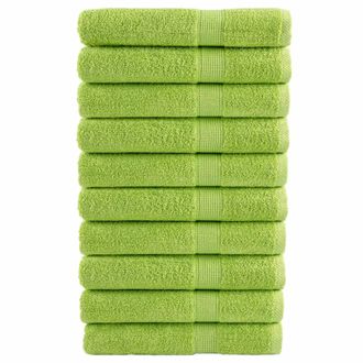 Berkfield Home Premium Towels SOLUND 10 pcs Apple Green 100x200 cm 600 gsm