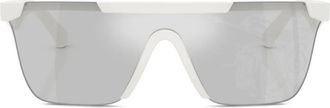 Burberry Sunglasses shield-frame sunglasses - unisex - Plastic - One Size - White