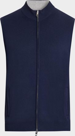 Peter Millar Men & apos;s Coolspun Lite Full-Zip Sweater Vest