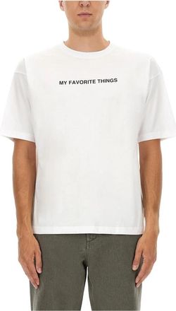 Aspesi My Favorite Things Katoenen T-Shirt - Heren - T-shirts - Wit - S - Katoen - Tops