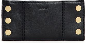 Hammitt 110 North Leather Wallet in Black/Brushed Gold at Nordstrom