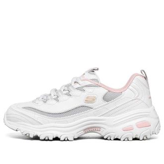Skechers (WMNS) Skechers Dlites 1.0 GS White/Grey/Pink 66666214-WGYP