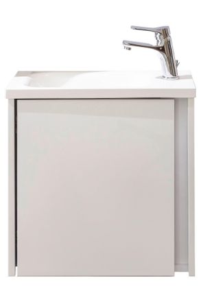 Xora G&auml;stebad, Wei&szlig;, Stein, Holzwerkstoff, 50 cm, h&auml;ngend, Typenvielfalt, Badezimmer, Badm&ouml;belsets & Badm&ouml;belserien, G&auml;stebad