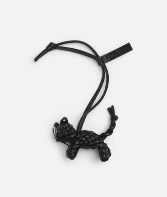 Bottega Veneta Cat Charm - Black - Unisex - 100% Lambskin