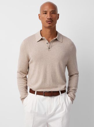 Le 31 Mens Modal-blend Polo Shirt sweater