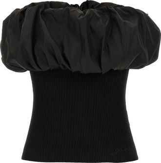 Ganni Melange Knit Top