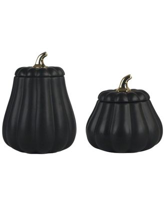 10 Strawberry Street Pumpkin Patch Graduated Gourd Canister Set