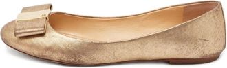 Tory Burch Ballerine con effetto metallizzato Pre-owned - Oro